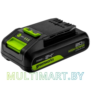 Аккумулятор Greenworks G24HP2 (24В/2 Ач)